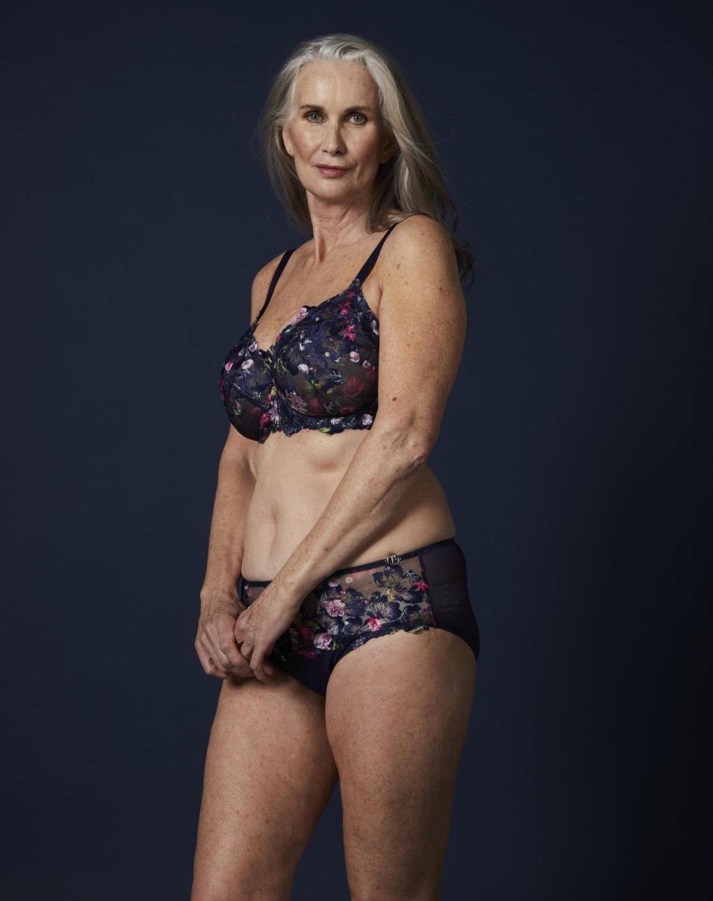The 59-year-old lingerie model saying It's OK not to be perfect