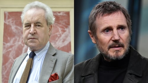 John Banville said Liam Neeson "was delivering a cautionary tale"