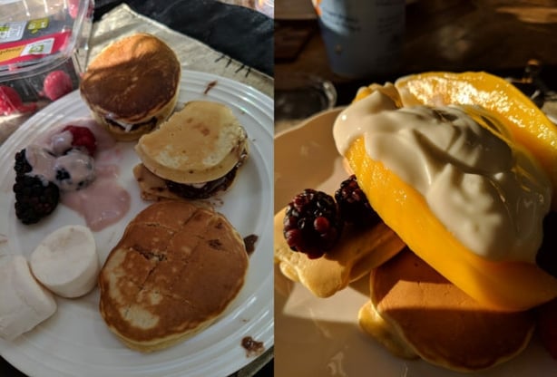 Pancakes with everything featured heavily throughout the week (Claire Spreadbury/PA)