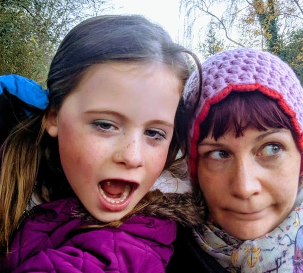 Poppy, with more make-up on than mum (Claire SpreadburyPA)