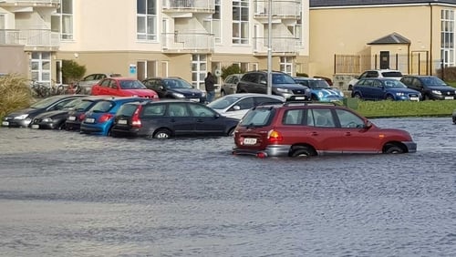 Gusts of 120km/h were recorded at Mace Head in Connemara, while the Salthill promenade is closed due to high seas