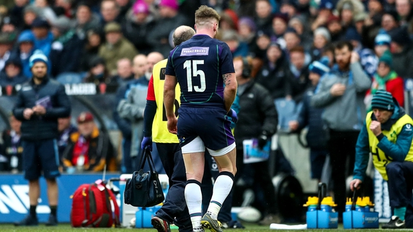 Stuart Hogg is seeing a specialist about his injured shoulder