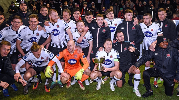 Dundalk celebrate with The President's Cup