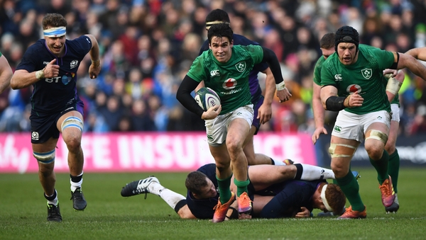 Joey Carbery responded well to a mistake that led to a Scotland try