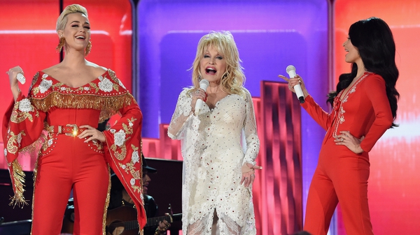 Katy Perry, Dolly Parton and Kacey Musgraves at the 2019 Grammy Awards