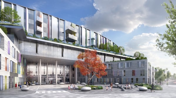 An artist's impression of part of the proposed National Children's Hospital in Dublin