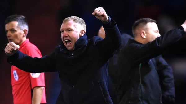 Paul Scholes had a dream debut in the dugout