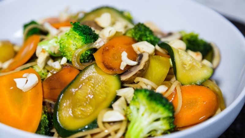 Sweet Sour Vegetable Cashew Nut Stir Fry