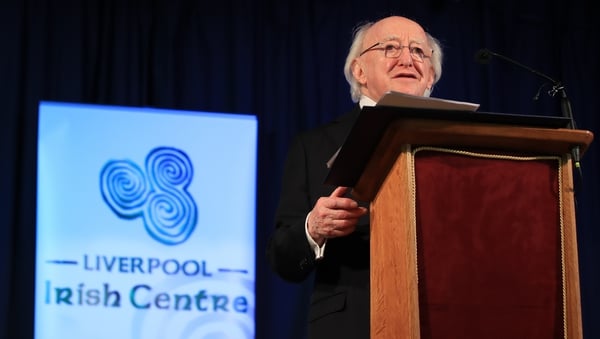 President Higgins called for the UK and Ireland to build on their links