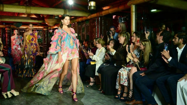 Peter Pilotto's show at last season's fashion week (Ian West/PA)