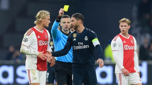 Sergio Ramos is in hot water after his yellow card admission