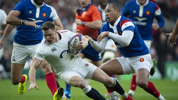 Chris Ashton in action against France during this year's Six Nations