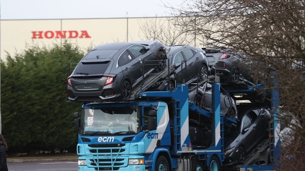 Honda halted production at its Swindon plant in England earlier this week due to a shortage of parts