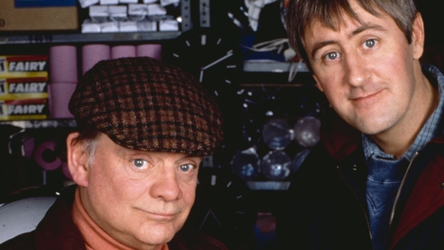 David Jason (left) and Nicholas Lyndhurst as Del and Rodney Trotter