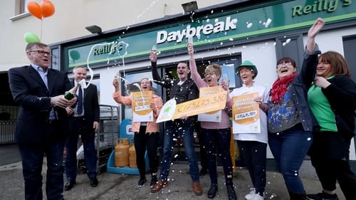 The winning ticket was sold in Reilly's Daybreak in Naul, north Co Dublin