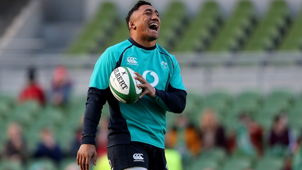 Bundee Aki will win his 15th Ireland appearance if selected to play against Italy