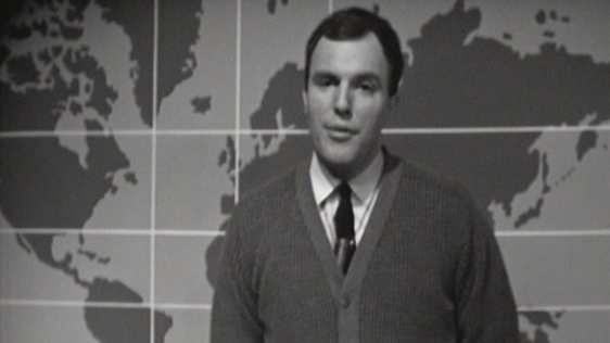 David Langride, presenter of Junior Geography on Telefís Scoile (1969)
