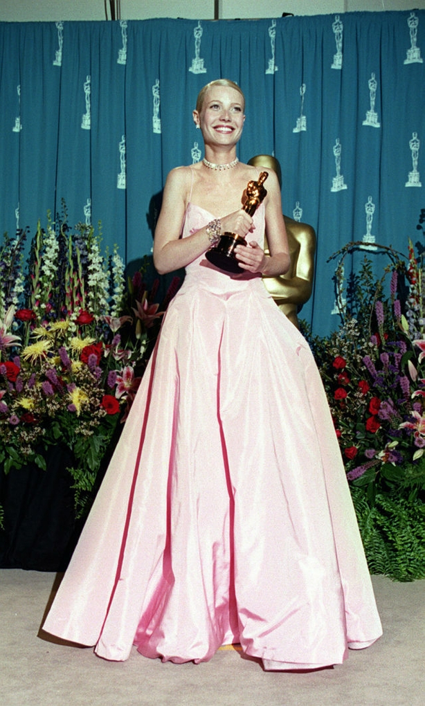 Gwyneth Paltrow won a Best Actress Oscar while wearing a memorable pink gown (Peter Jordan/PA)