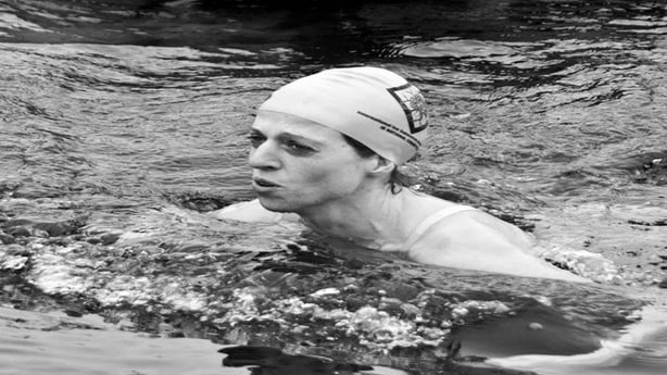 Claire Ryan faced the toughest challenge of all by swimming the breast stroke.