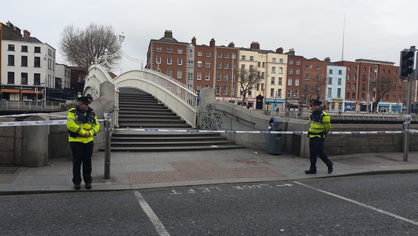 A garda cordon was placed around the scene of the incident