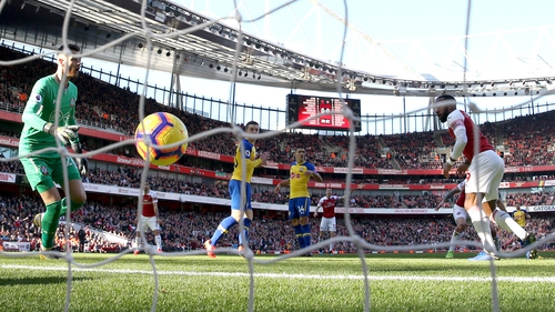 Alexandre Lacazette finds the net for Arsenal