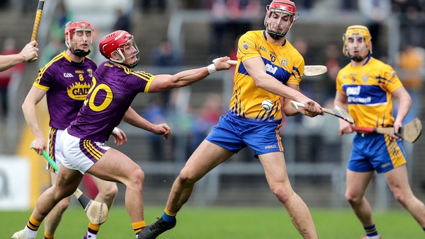 Clare's Ian Galvin and Lee Chin of Wexford