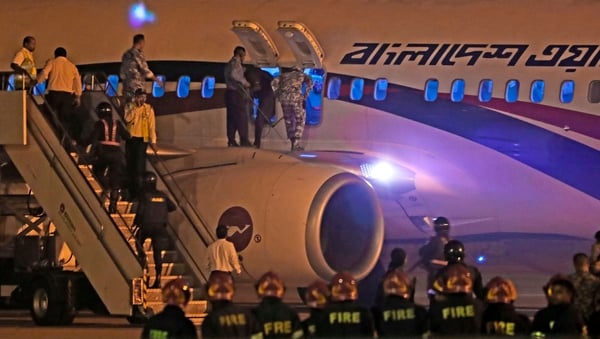 The suspect was shot as special forces rushed the Boeing 737-800 plane after it landed safely in Chittagong