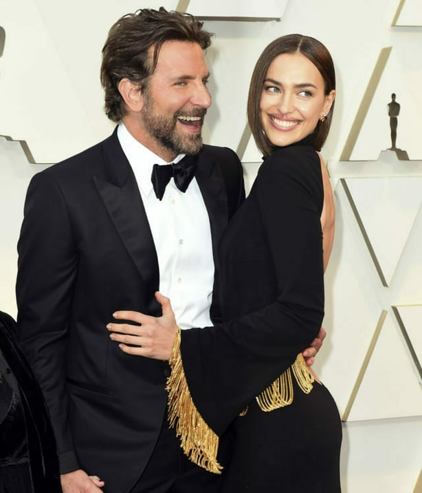 bradley cooper and irina shayk arrive at the oscars (jordan