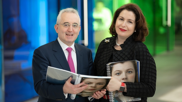 Andrew Keating, Bank of Ireland's CFO and Francesca McDonagh, Bank of Ireland's Group CEO at the launch of the bank's 2018 results