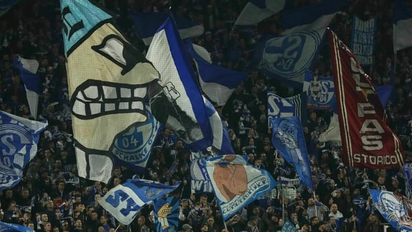 The fan was attacked at the Veltins-Arena