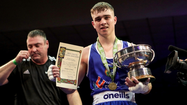 David Oliver Joyce with his Elite trophy at the recent Nationals
