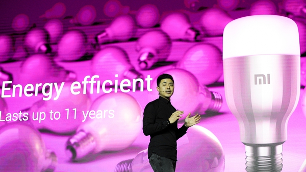 China's Xiaomi presented a new connected light bulb - the Mi LED Smart Bulb - at this year's MWC in Barcelona