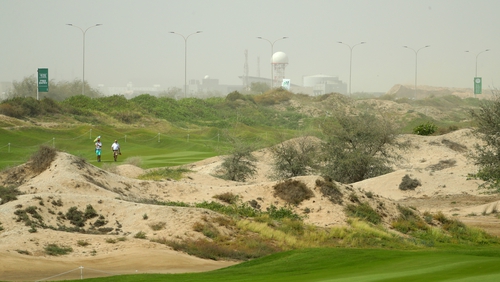 High winds have hit the Oman Open in Muscat