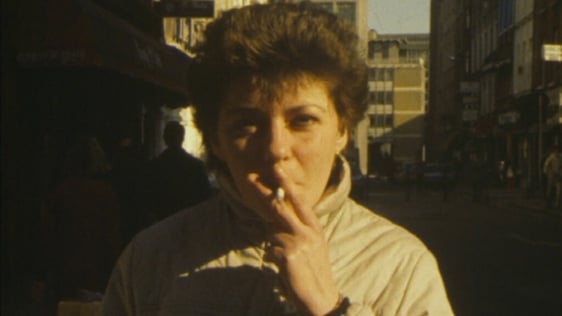 Woman smoking, Dublin city centre (1984)