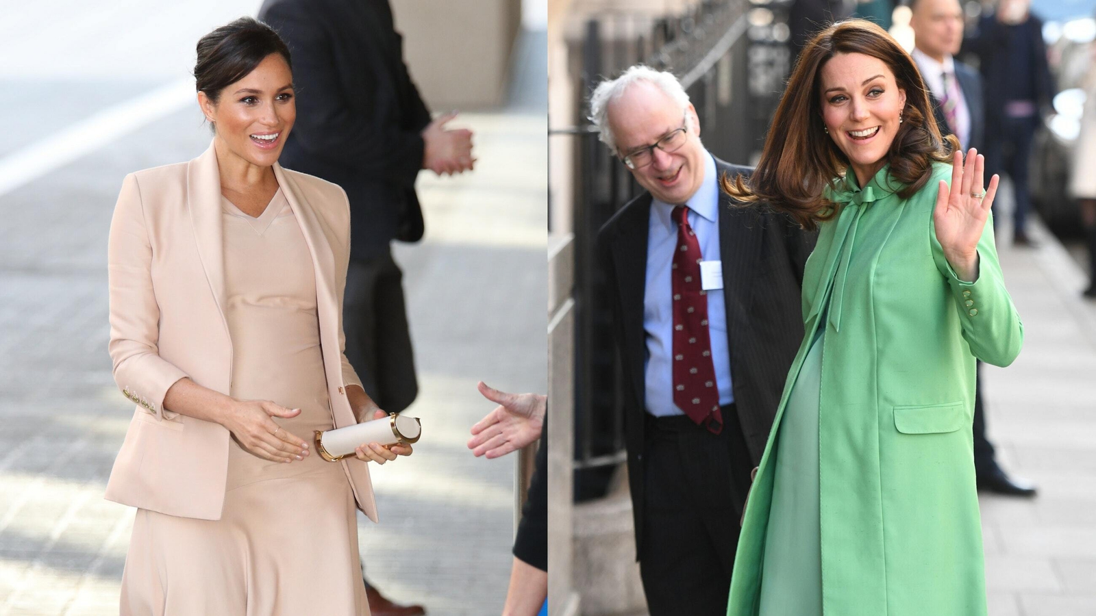 The difference between Meghan and Kate's maternity styles
