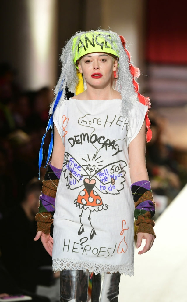 McGowan featured in fellow punk Vivienne Westwood's AW19 London Fashion Week show in February (Ian West/PA)