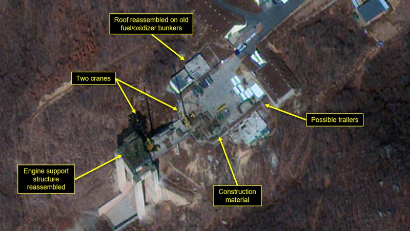 N Korea Rebuilding Rocket Launch Site Images Show 