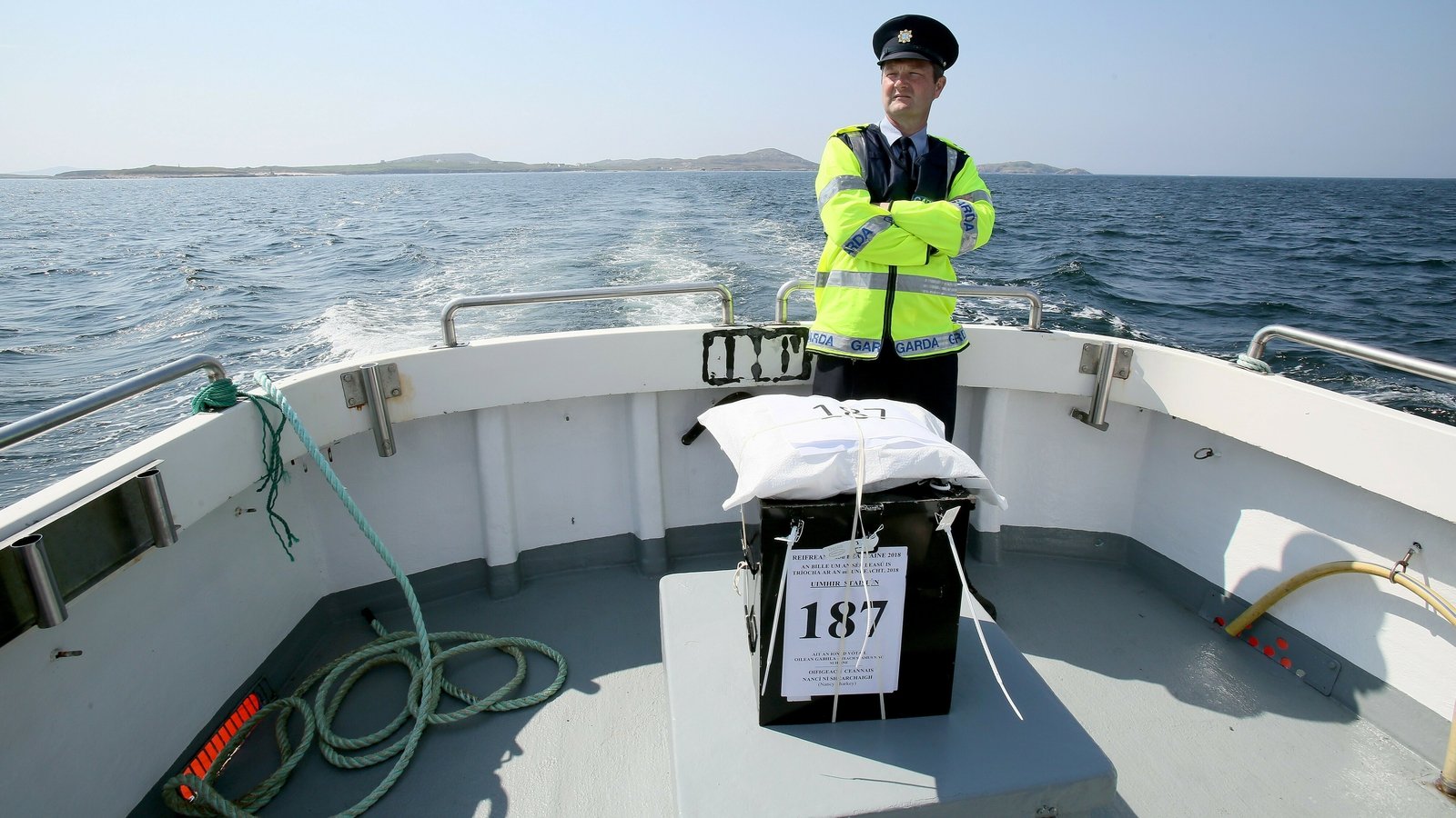Image - Bringing the votes back from Gola Island. Photo: Getty Images
