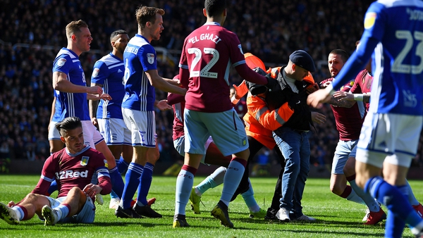 Jack Grealish was punched by a Birmingham fan