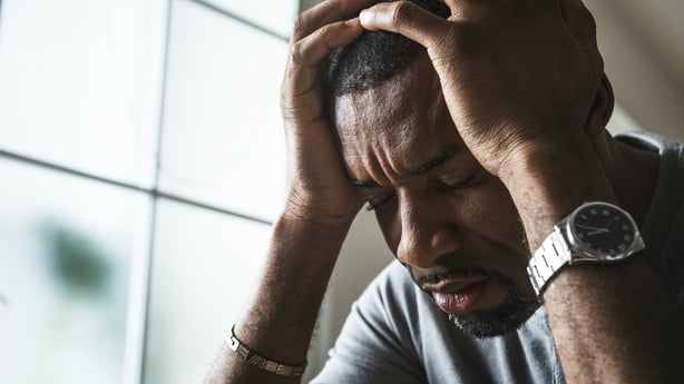 stressed man