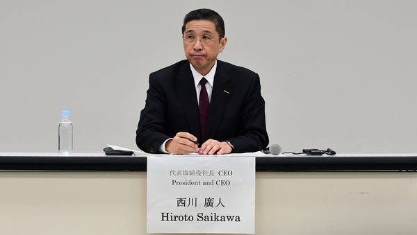 Nissan's chief executive Hiroto Saikawa says the company's performance was 'challenging'