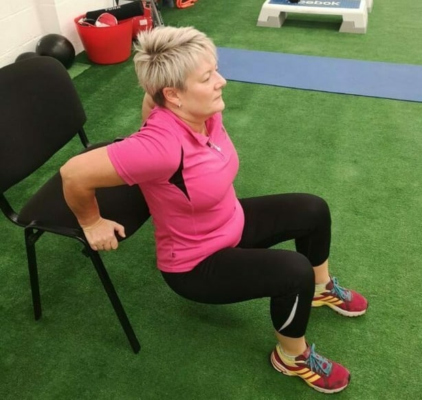 Tricep dips (Chris O'Rourke/PA)
