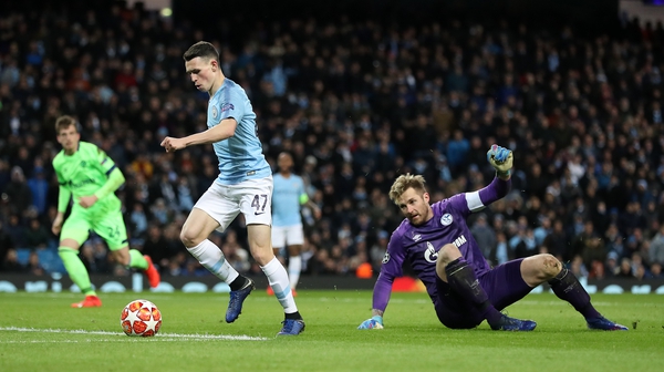 Phil Foden scored Man City's sixth goal on the night
