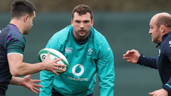 Tadhg Beirne at training in Kildare during the week