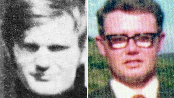 Soldier F had been charged with murdering James Wray (L) and William McKinney in January 1972