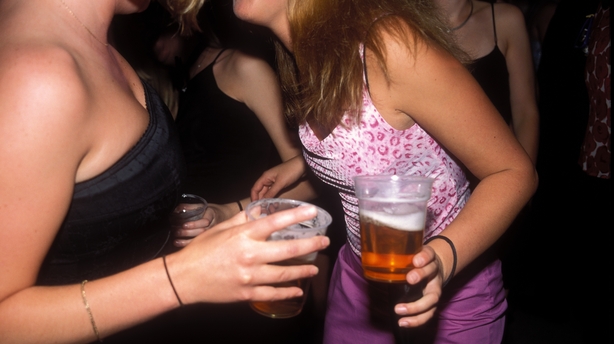 young girls drinking