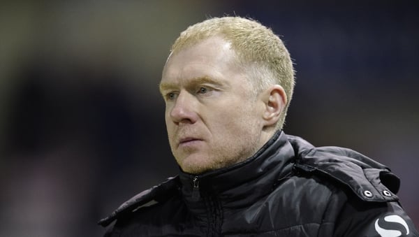 Scholes managed just one win in his time in charge at Boundary Park