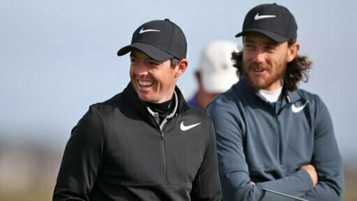 Rory McIlroy is two shots adrift of Tommy Fleetwood in the Players Championship at Sawgrass