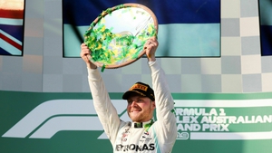 Valtteri Bottas led into the first corner with an excellent start guiding him into first position past Lewis Hamilton, eventually finishing more than 20 seconds clear of his team-mate