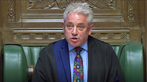 John Bercow said that Theresa May's Brexit plan, which was rejected last week, cannot be voted on again